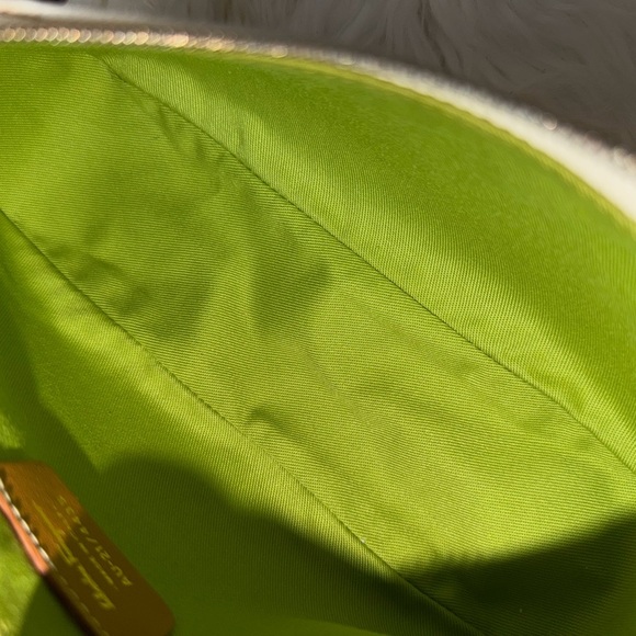 Salvatore Ferragamo White and Tan Shoulder Bag - Picture 9 of 11